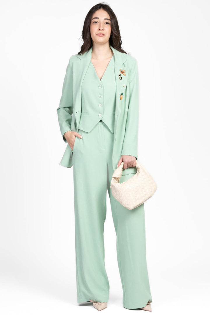Tensione In - Completo gilet e pantalone in crepe Art. 25C6519