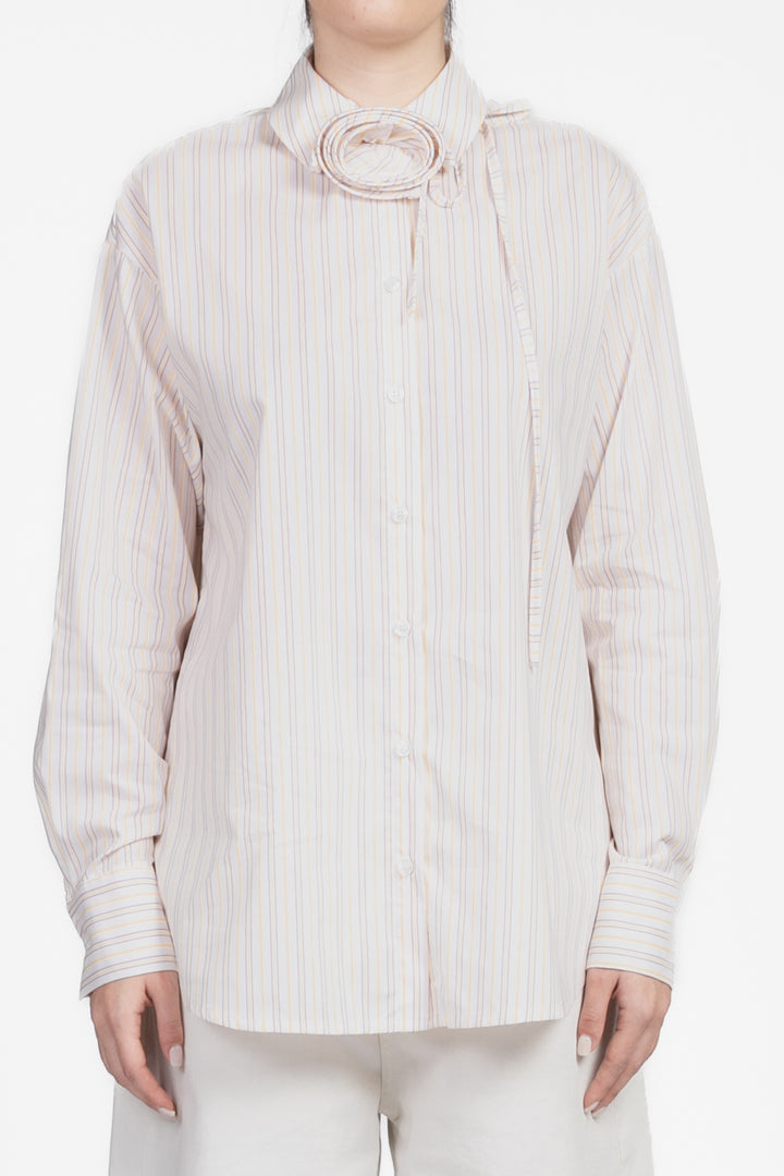 Have One - Camicia gessata con fiore Art. CMA-N168