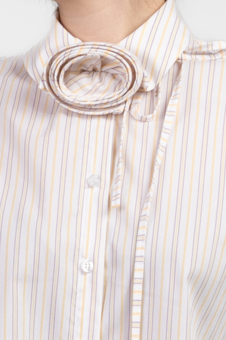 Have One - Camicia gessata con fiore Art. CMA-N168
