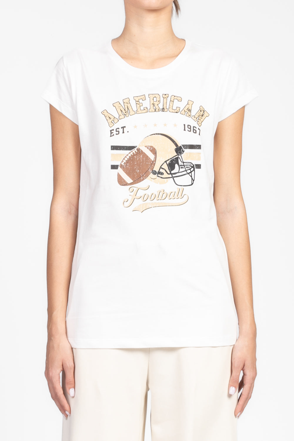 Vicolo - T-shirt stampa "American Football" Art. RD0604