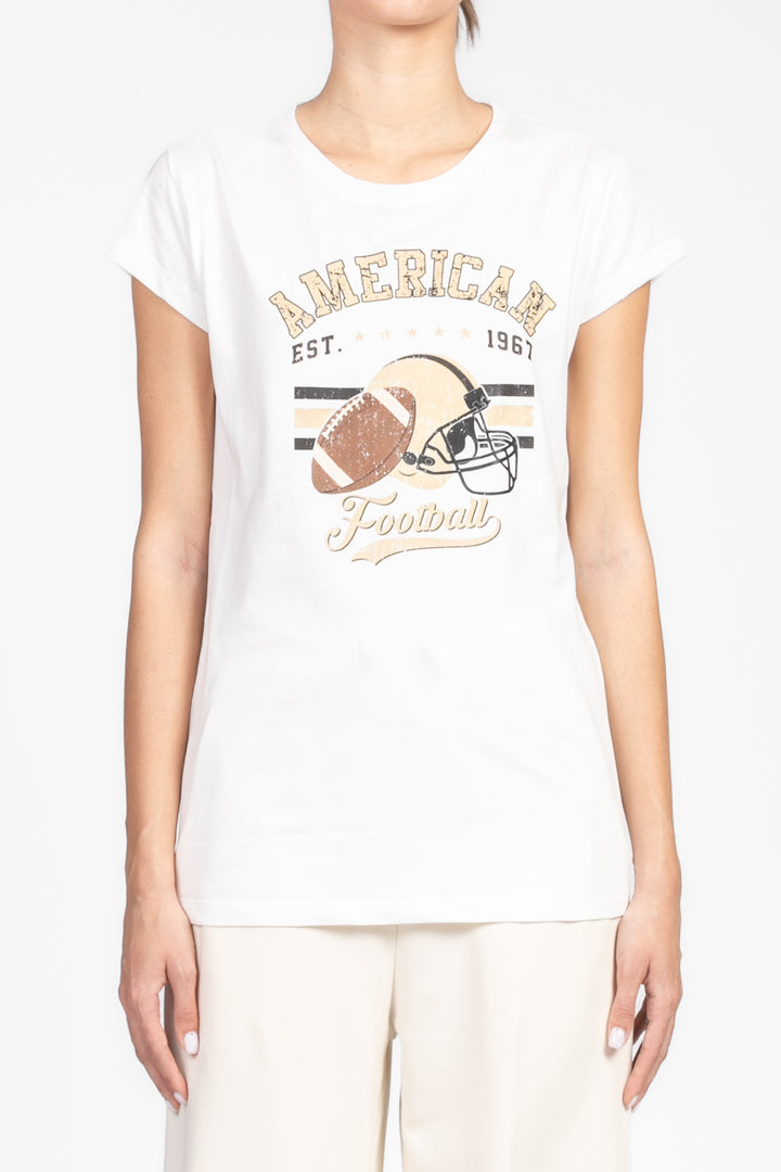 Vicolo - T-shirt stampa "American Football" Art. RD0604