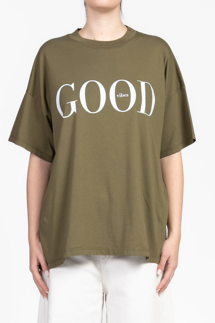 Vicolo - T-Shirt stampa "Good" Art. RD0152