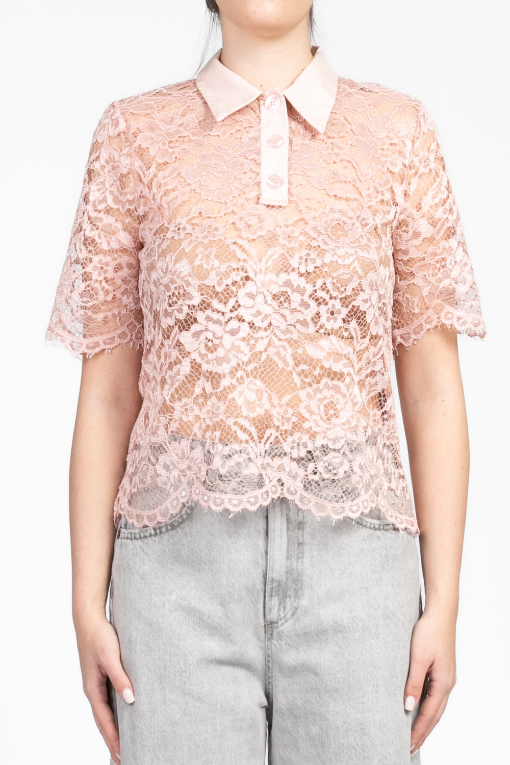 Have One - Maglia polo in pizzo Art. TMA-N077