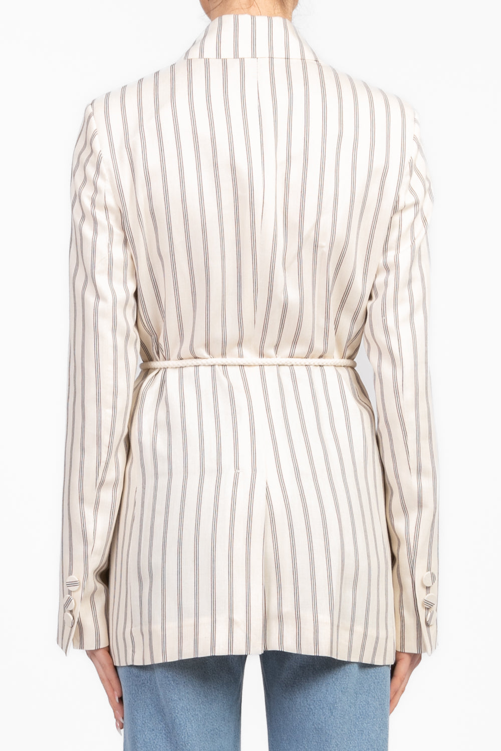 Vicolo - Giacca rigata con laccio Art. TD1084