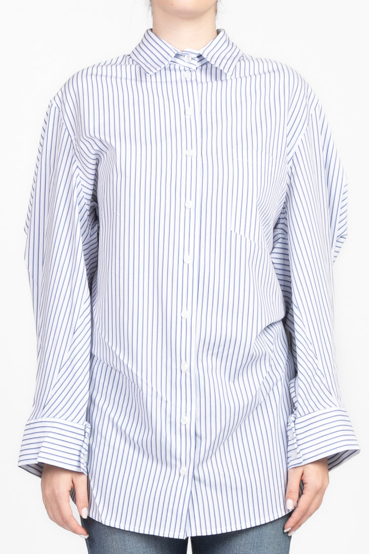 Vicolo - Camicia rigata asimmetrica Art. TD1476