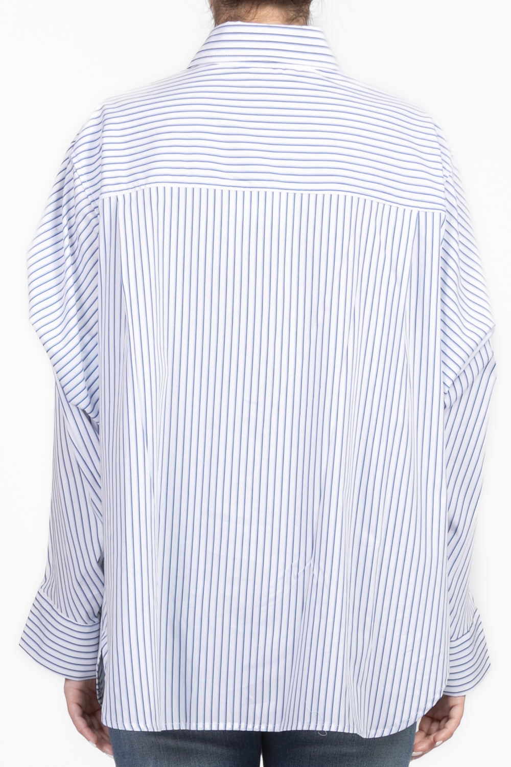 Vicolo - Camicia rigata asimmetrica Art. TD1476