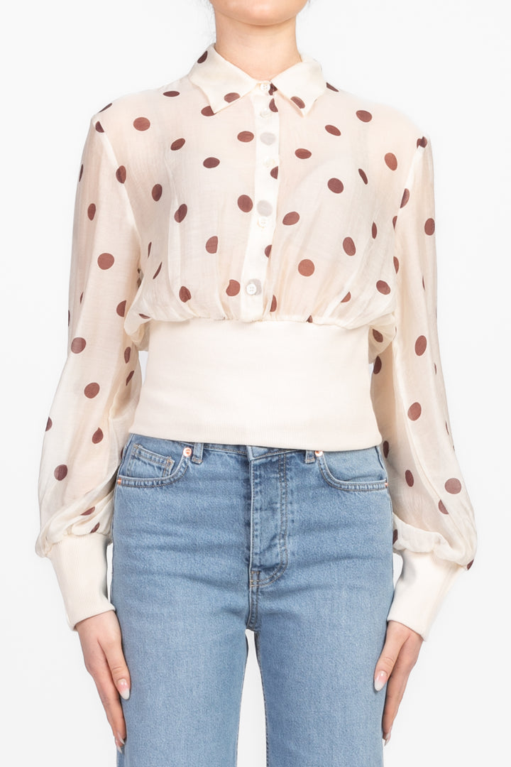Vicolo - Camicia pois con elastico Art. TD1408