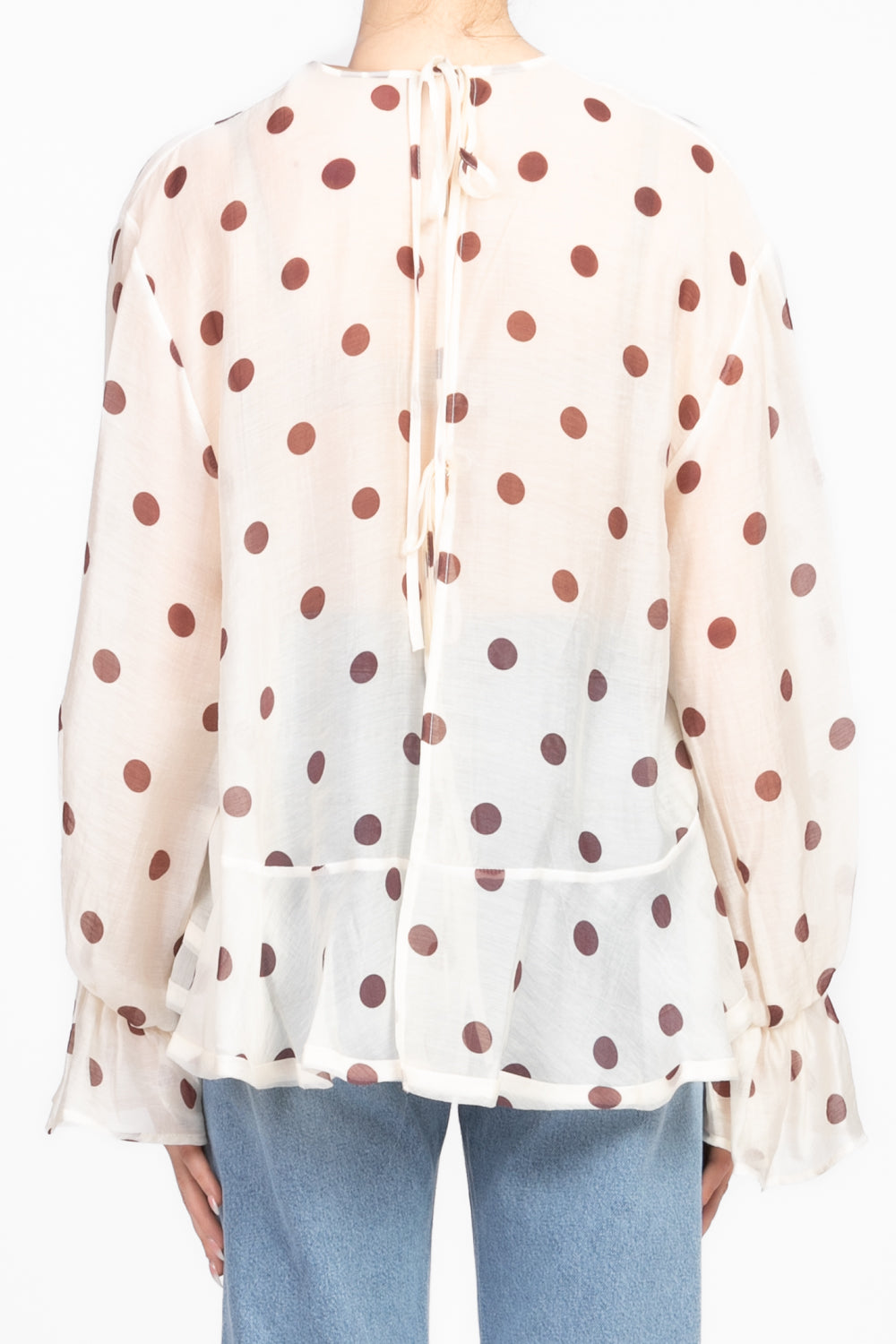 Vicolo - Blusa pois con balza Art. TD1061