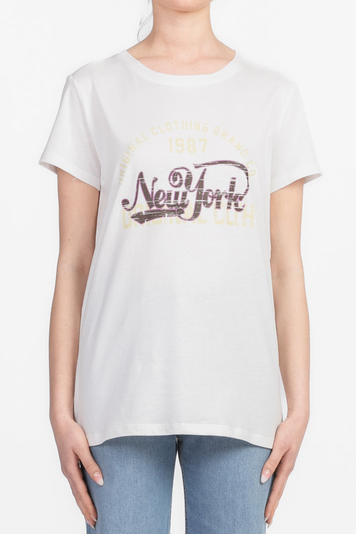 Vicolo - T-shirt stampa New York vintage Art. RD0443