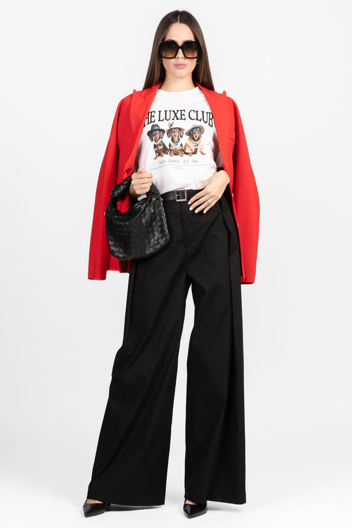 Vicolo - T-shirt stampa "The luxe club" Art. RD0412