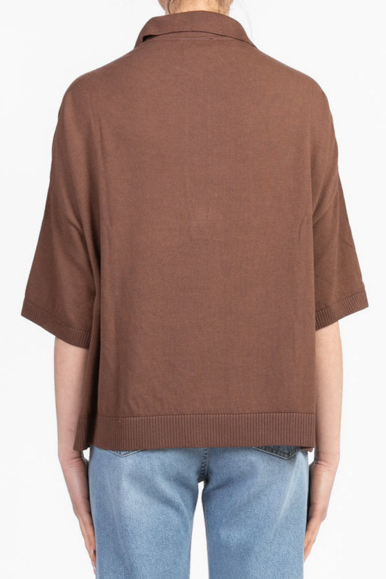 Vicolo - Maglia polo over manica corta Art. 22060D