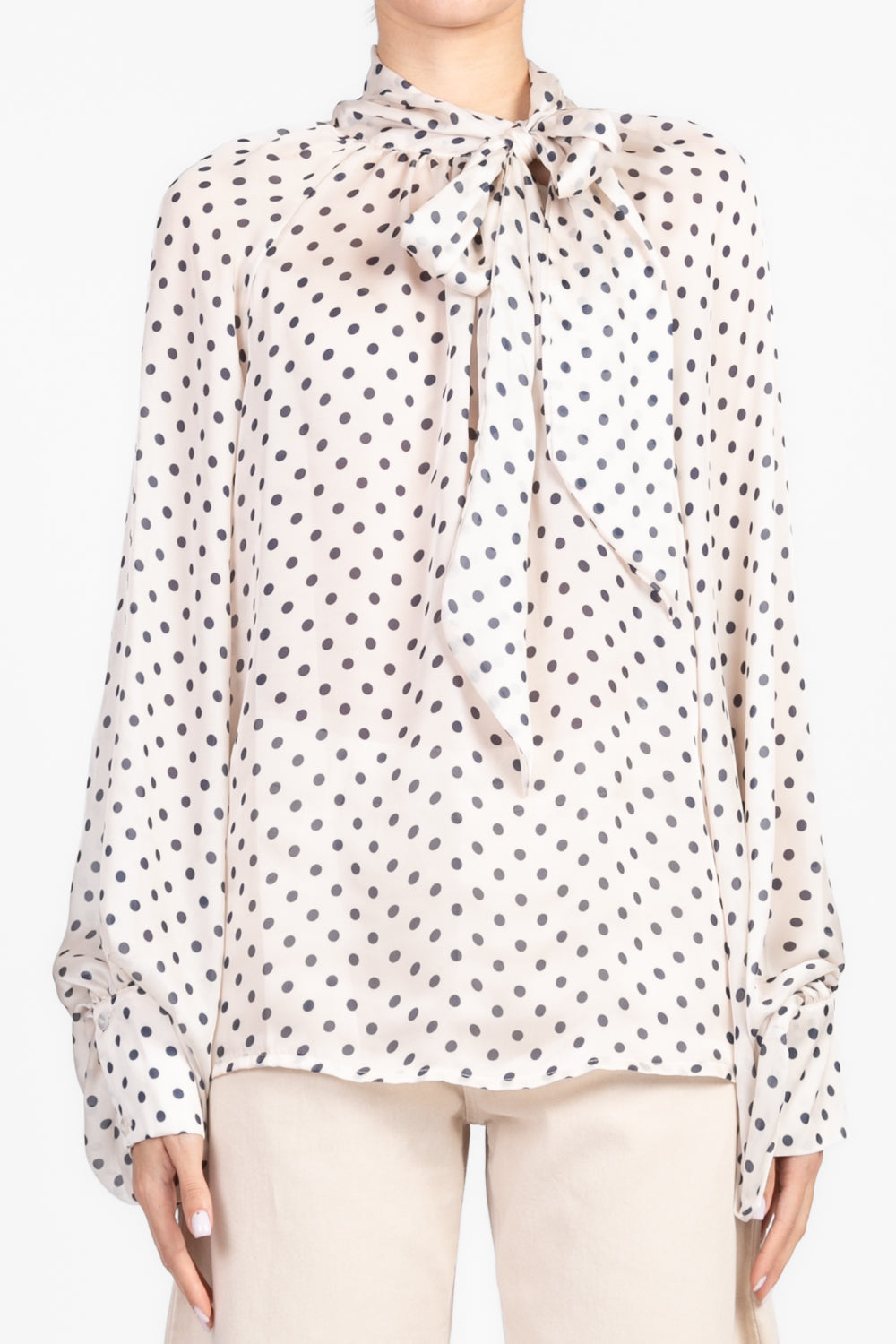 Tensione In - Blusa pois con fiocco Art. 25C6575