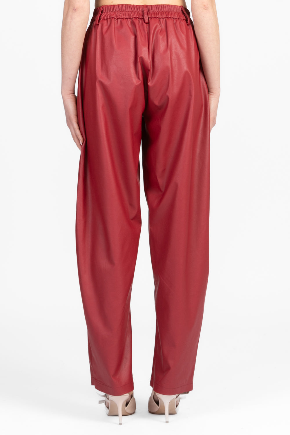 Tensione In - Pantalone ecopelle balloon con charm Art. 25P7121