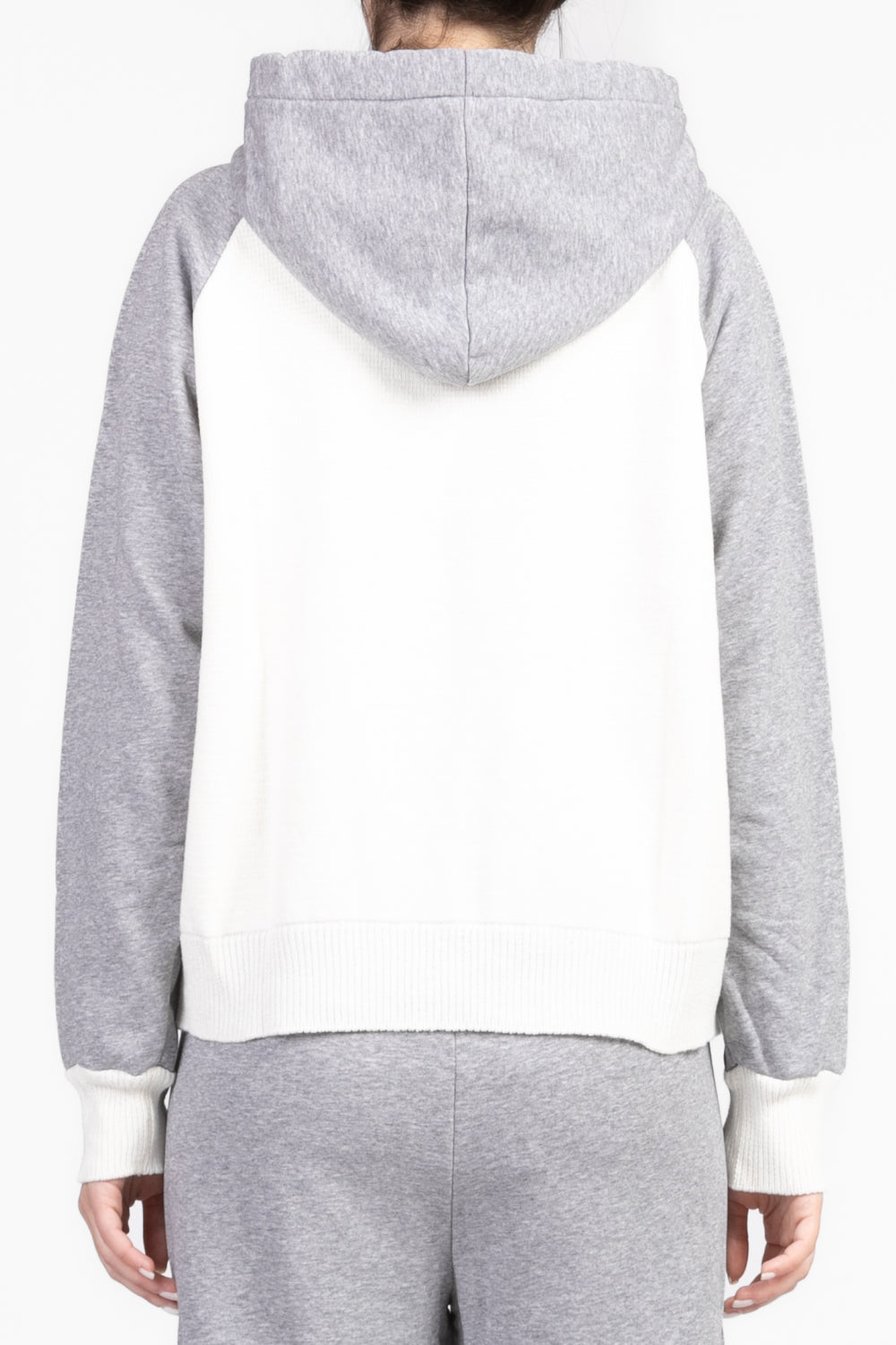 Vicolo - Felpa bicolor con cappuccio Art. 77088D
