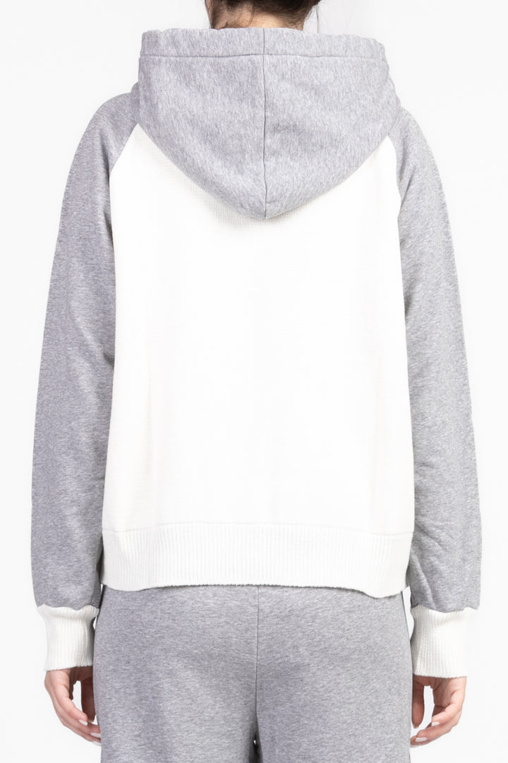 Vicolo - Felpa bicolor con cappuccio Art. 77088D