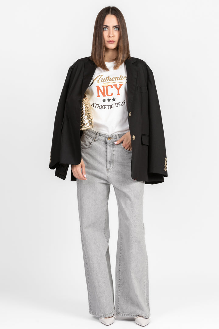 Vicolo - T-shirt stampa "Authentic New York" Art. RD0525