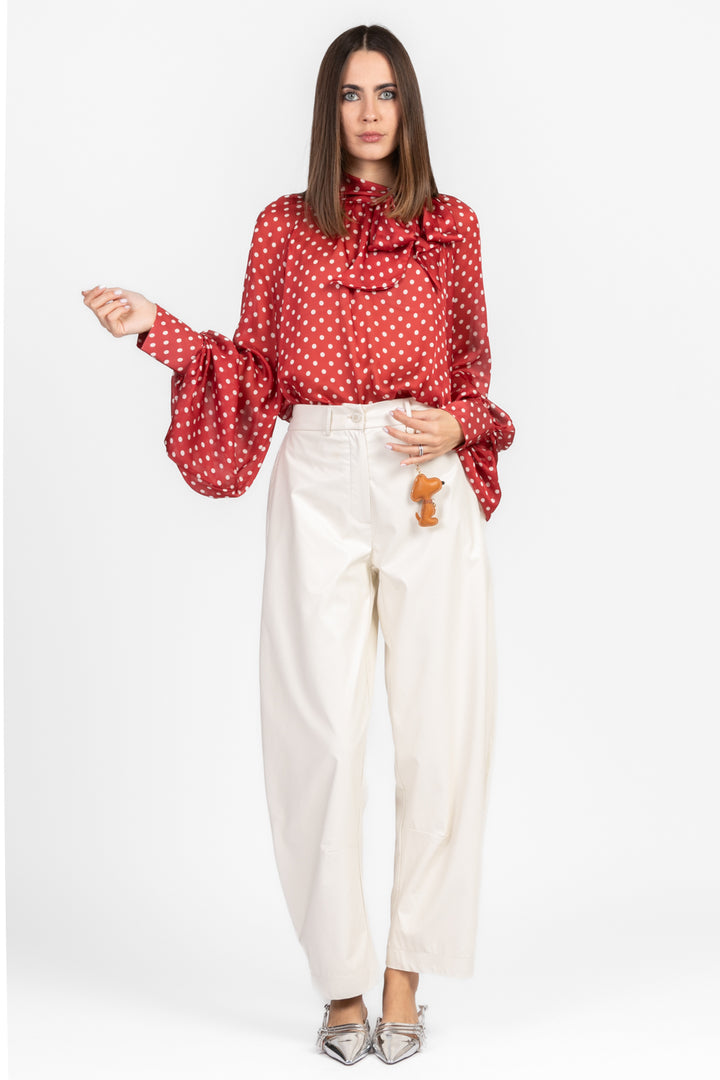 Tensione In - Pantalone ecopelle balloon con charm Art. 25P7121
