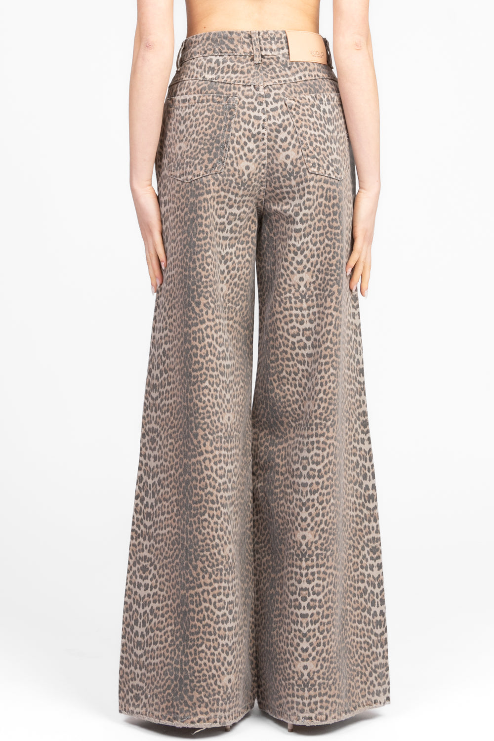 Vicolo - Jeans palazzo ampio animalier MYRNA Art. DD5338