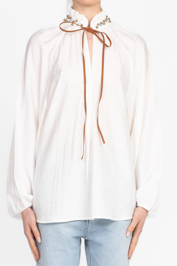 Dixie - Blusa con applicazioni sul collo Art. CEO5WGOU
