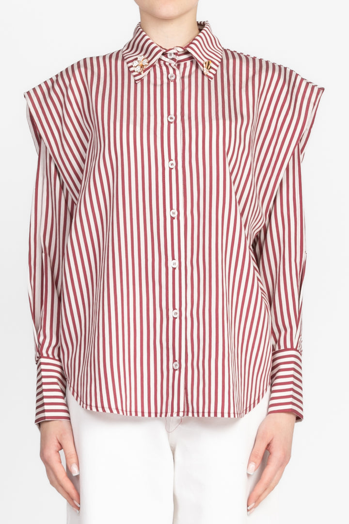Have One - Camicia rigata con spalline e spille Art. CCB-N0180