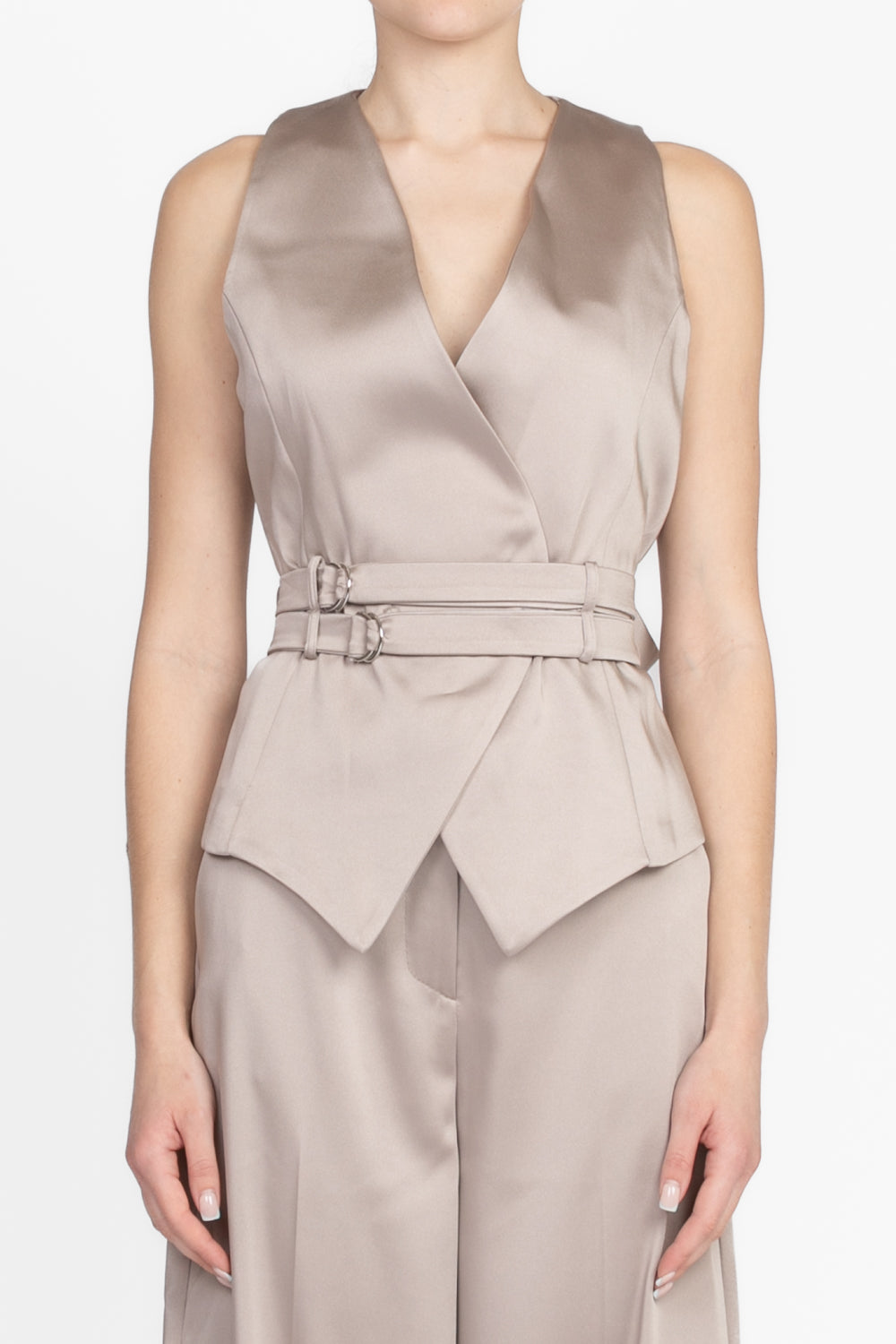 Imperial - Gilet in raso con doppia cinta Art. LC73JJJ