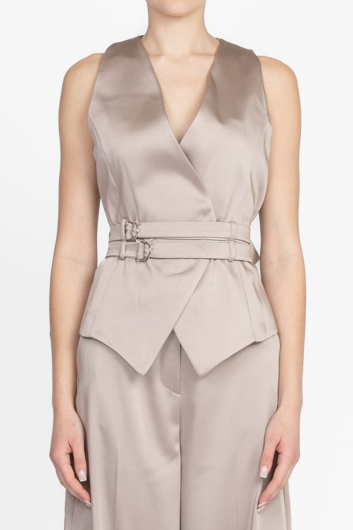 Imperial - Gilet in raso con doppia cinta Art. LC73JJJ