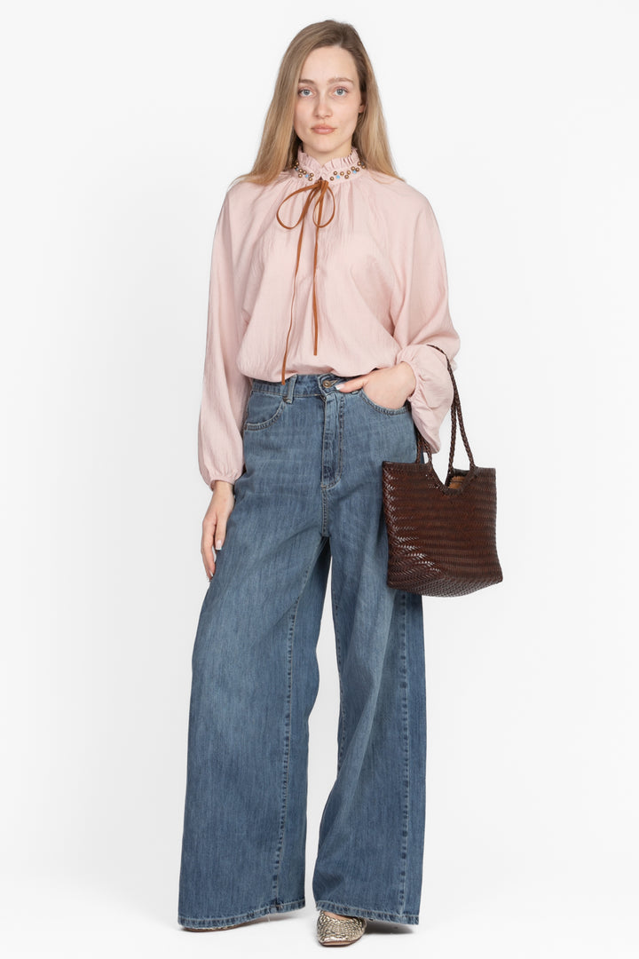 Dixie - Blusa con applicazioni sul collo Art. CEO5WGOU