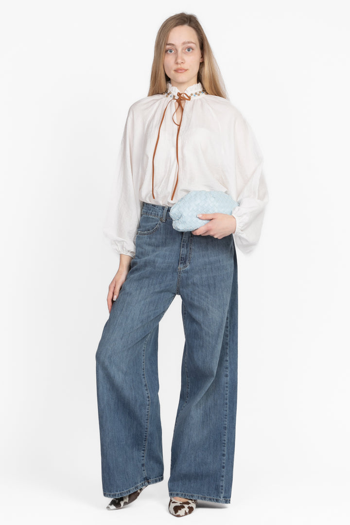 Dixie - Blusa con applicazioni sul collo Art. CEO5WGOU