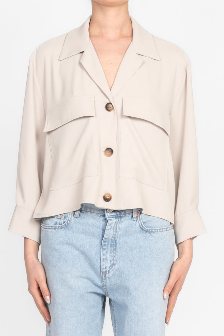 Have One - Camicia crop con tasche Art. CVS-N192