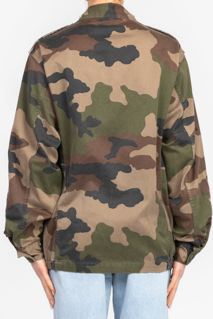 Tensione In - Giacca camouflage con strass Art. 36420