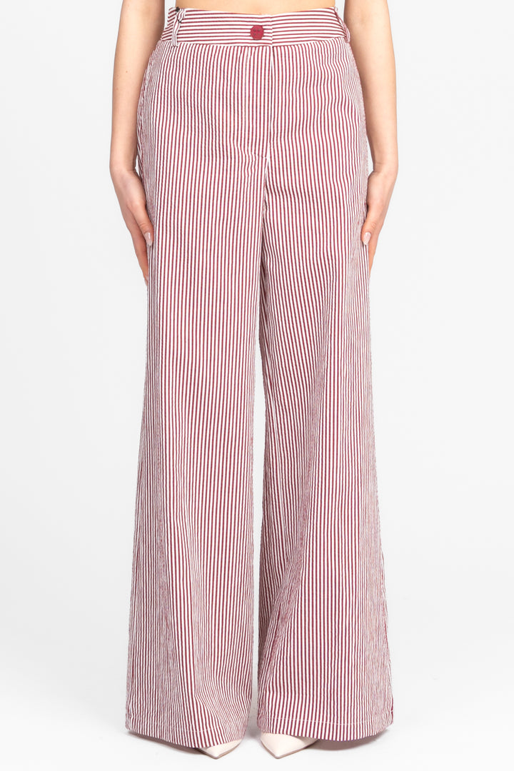 Tensione In - Pantalone palazzo rigato Art. S25P632