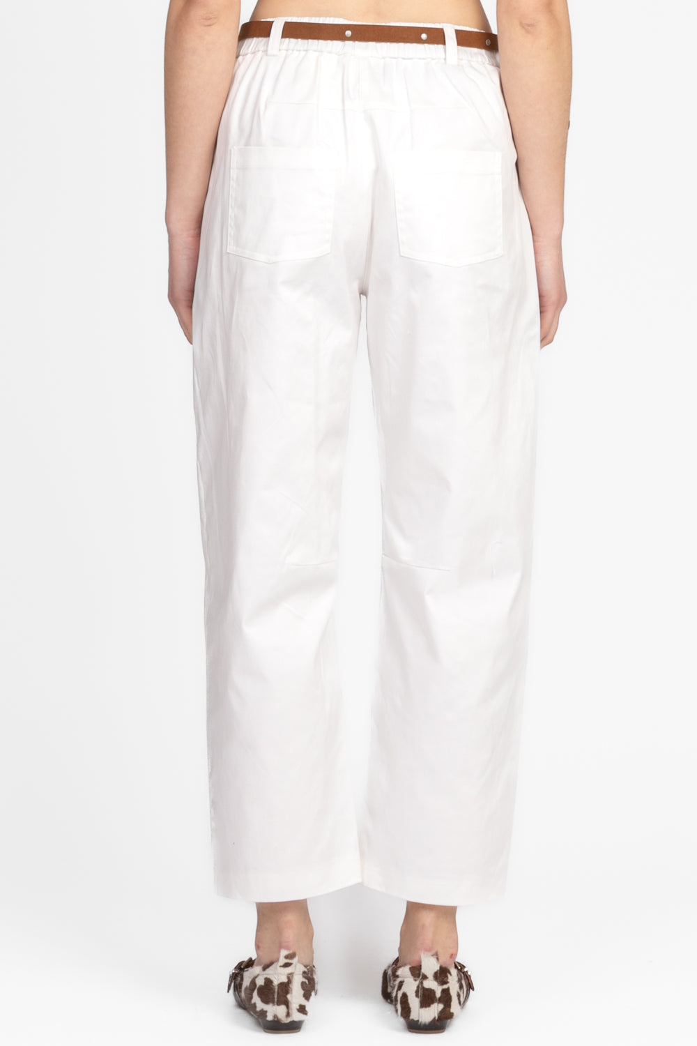 Tensione In - Pantalone barrel con cintura Art. 25P7147