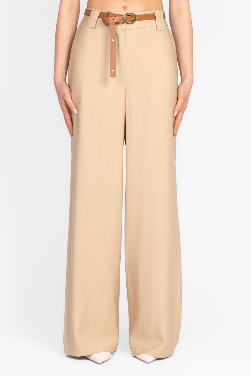 Tensione In - Pantalone gamba dritta con cinta Art. 25P7193