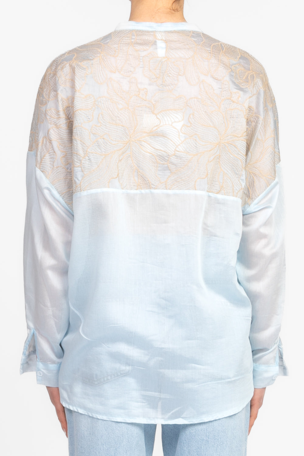 Tensione in - Camicia in mussola con ricamo Art. S25C664