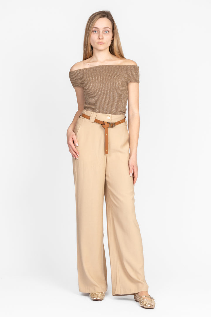 Tensione In - maglia  lurex scollo shiffer Art. D76845