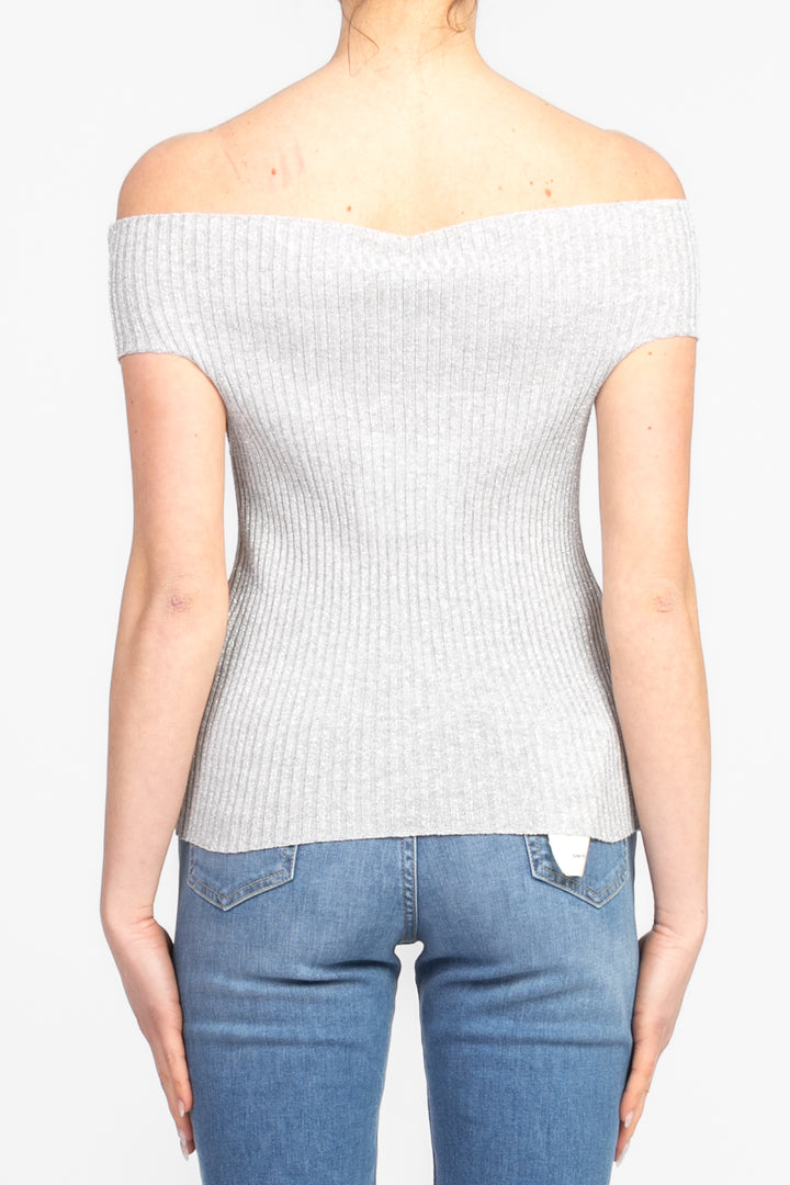 Tensione In - maglia  lurex scollo shiffer Art. D76845