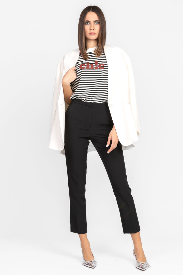 Emunà - Pantalone sigaretta con taschini Art. PE25079
