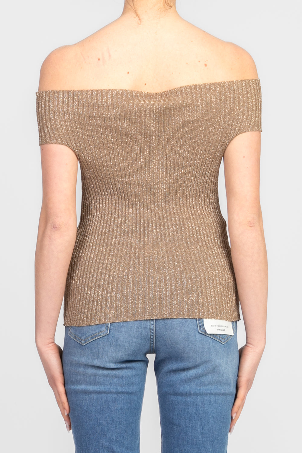 Tensione In - maglia  lurex scollo shiffer Art. D76845