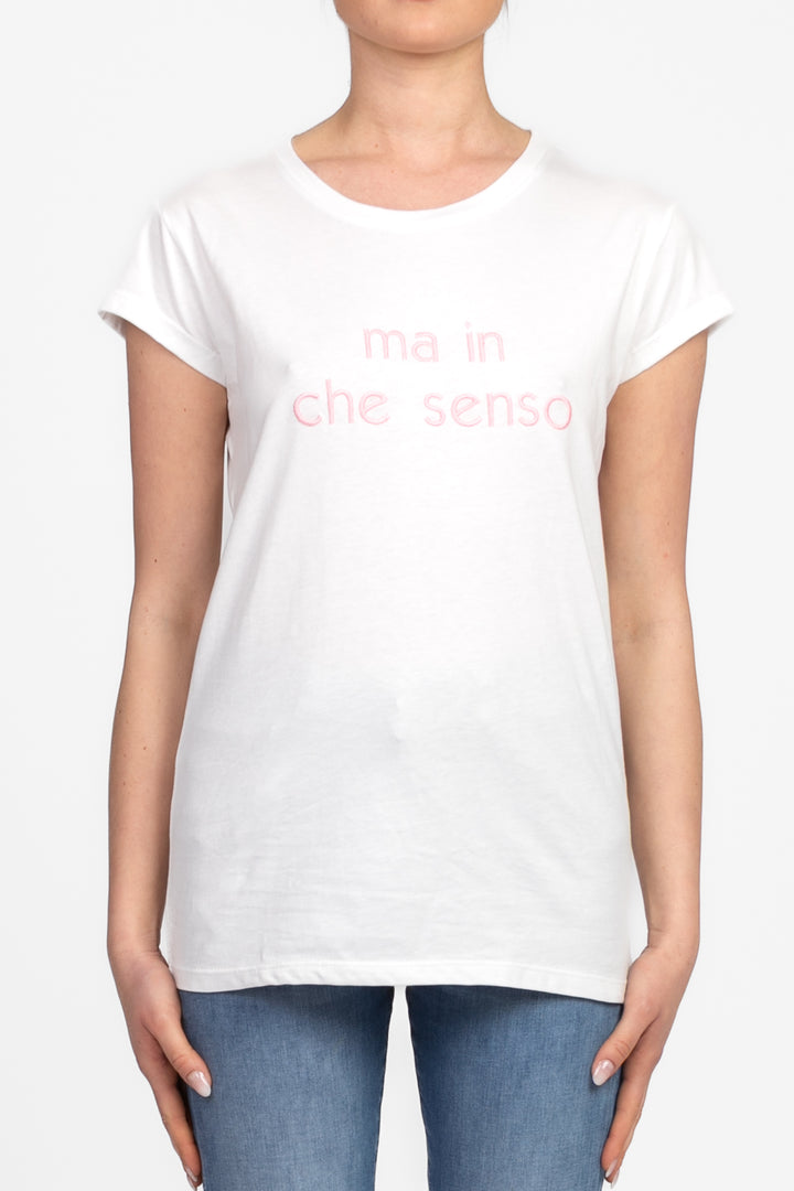 Vicolo - T-Shirt scritta "Ma in che senso" Art. RD0599