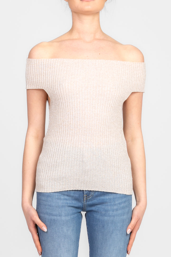 Tensione In - maglia  lurex scollo shiffer Art. D76845