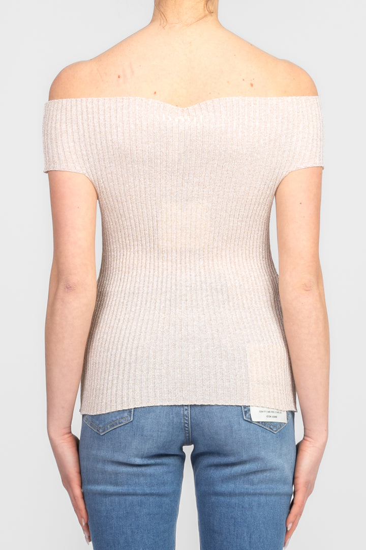 Tensione In - maglia  lurex scollo shiffer Art. D76845