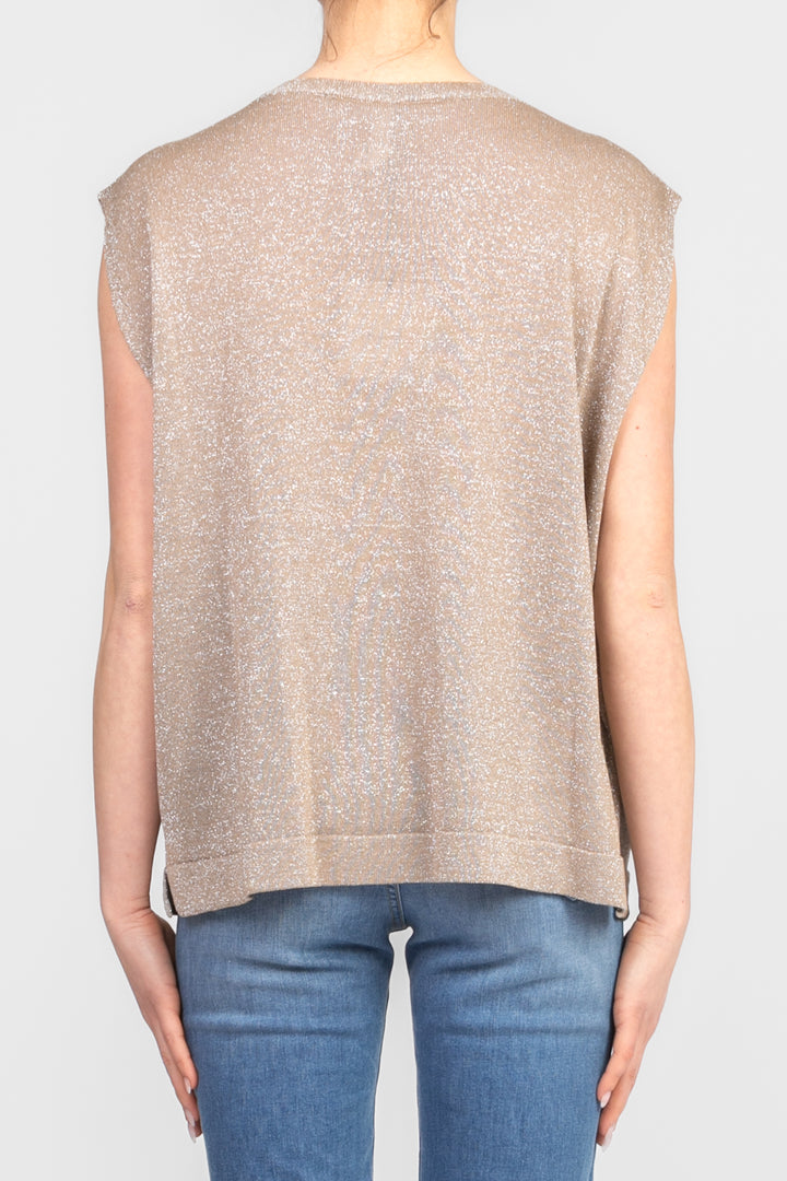 Tensione In - Gilet in maglia lurex Art. D76951
