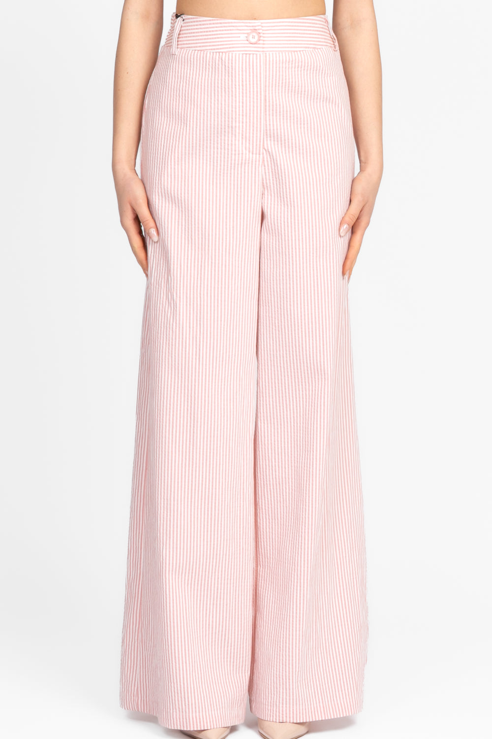 Tensione In - Pantalone palazzo rigato Art. S25P632