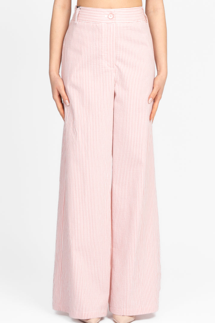 Tensione In - Pantalone palazzo rigato Art. S25P632