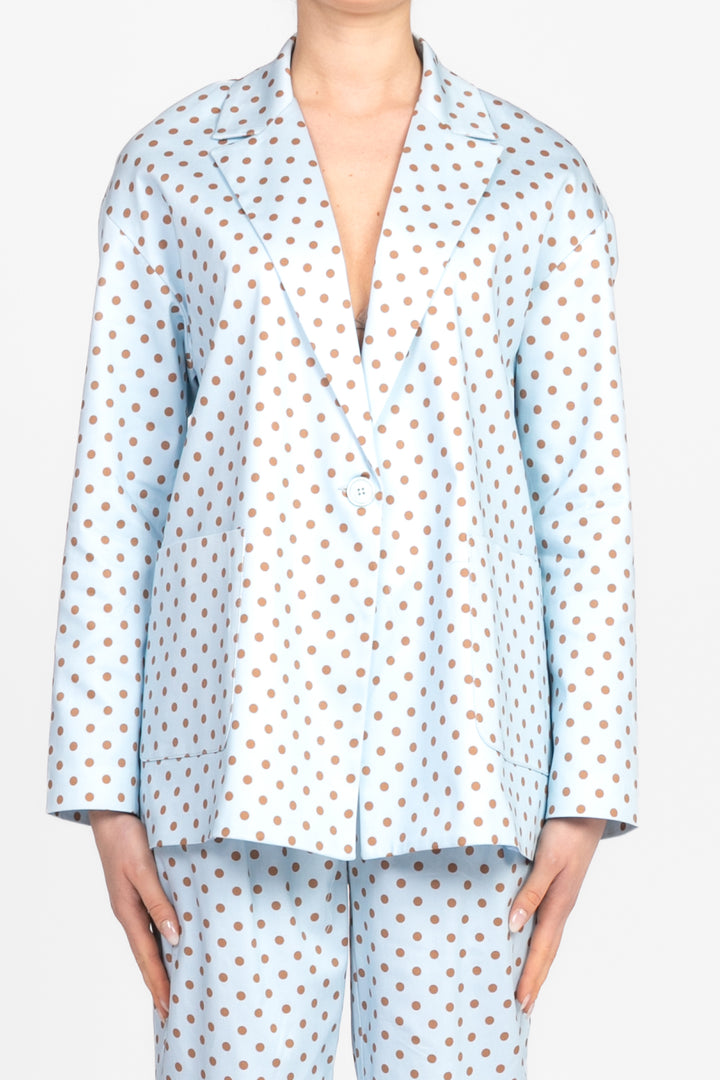 Dixie - Giacca over pois con taschini Art. J041W052