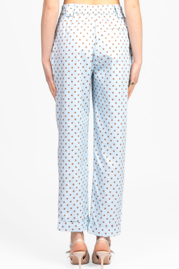 Dixie - Pantalone carrot pois con pinces Art. P041W194
