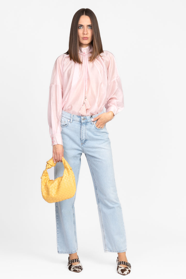 Dixie - Blusa scollo coreano con laccio Art. C945W109