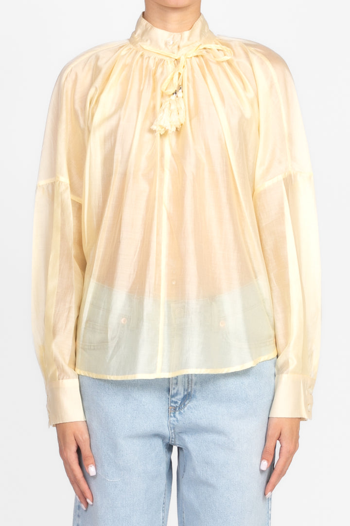 Dixie - Blusa scollo coreano con laccio Art. C945W109