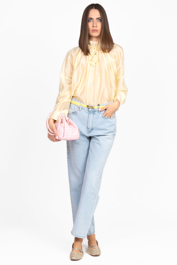Dixie - Blusa scollo coreano con laccio Art. C945W109