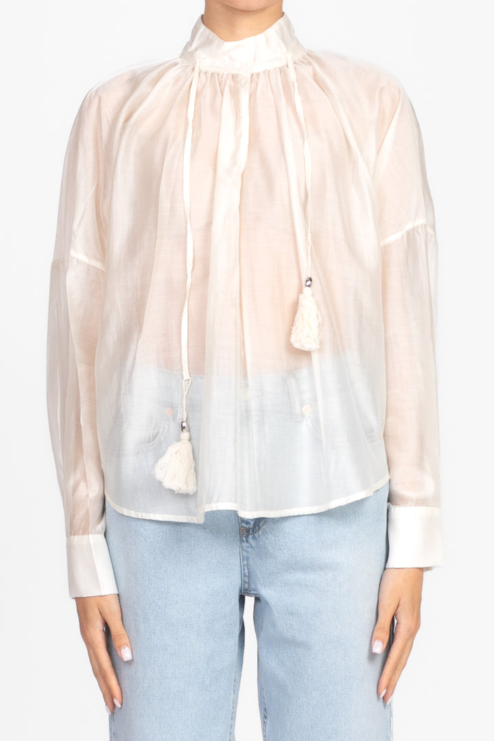 Dixie - Blusa scollo coreano con laccio Art. C945W109
